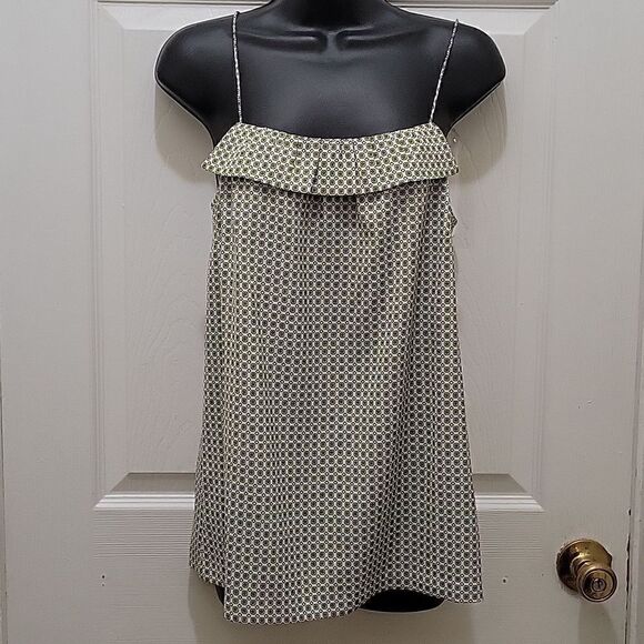 J. Crew Ruffle Geometric Top - Picture 1 of 10